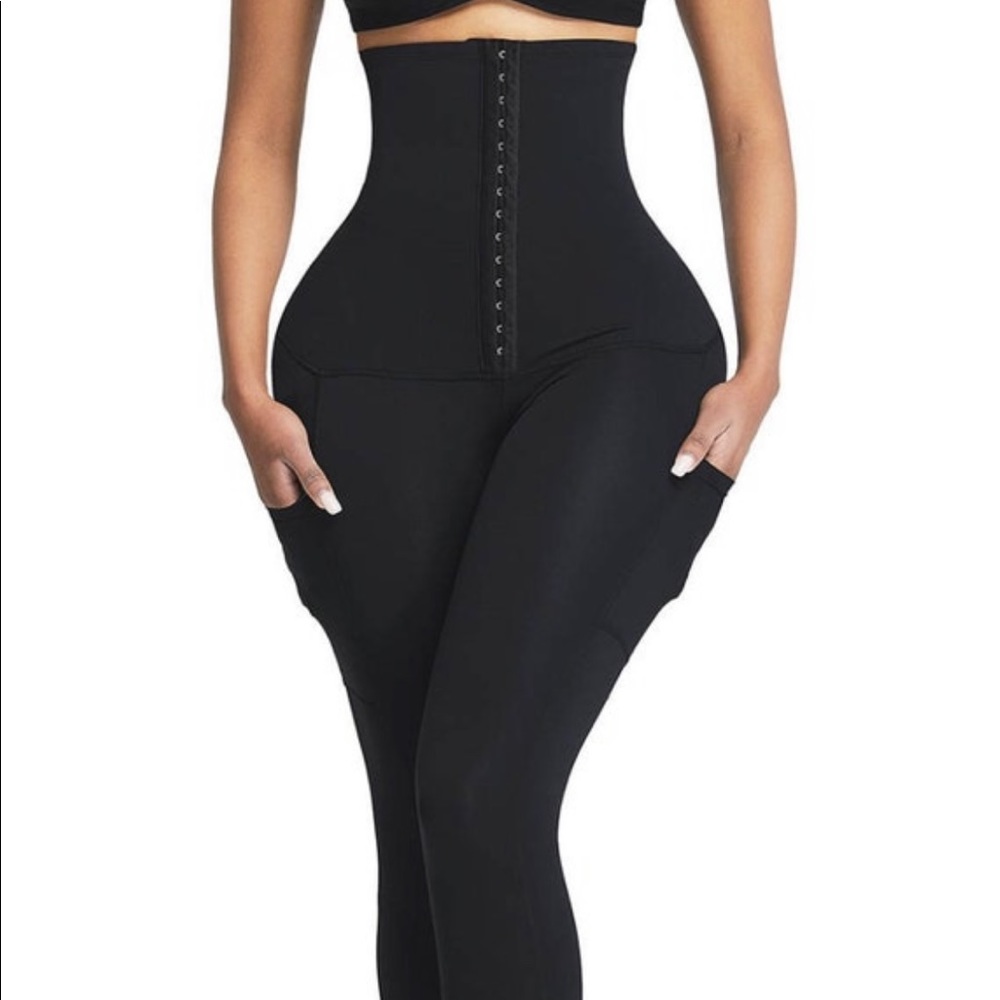 Women’s high waist corset Control, ButtLifting, Exercise, casual, side pocket.